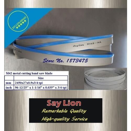 2450x27x0.9x3/4T HSS metal cutting band saw blade M42 Bi-Metal bandsaw