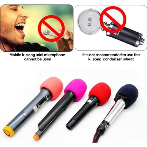 5Pcs Microphone Windshield Cover 5 Colors Handheld Wired Wireless Mic Sponge Cap Pop Filter Windscreen