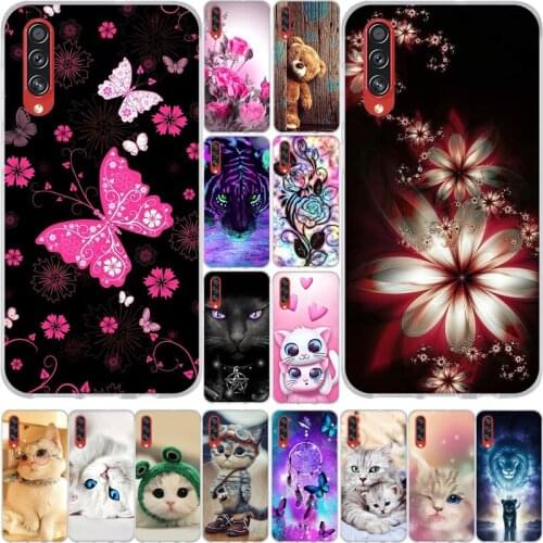 6.7" For Samsung Galaxy A70s SM-A707F Case Silicone Soft TPU Luxury Fashion Butterfly Cute Cat Patterned Back Cover Fundas Coque