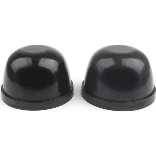Areyourshop 2pc 85mm Inner Diameter Rubber Housing Seal Cap Dust Cover For LED HID Headlight Car Universal Headlight Cover Cap