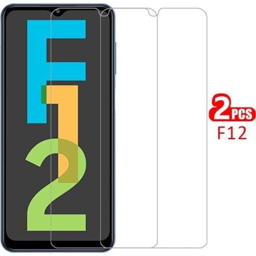 Case for samsung f12 cover screen protector tempered glass on galaxy f 12 12f protective phone coque bag samsungf12 galaxyf12 9h