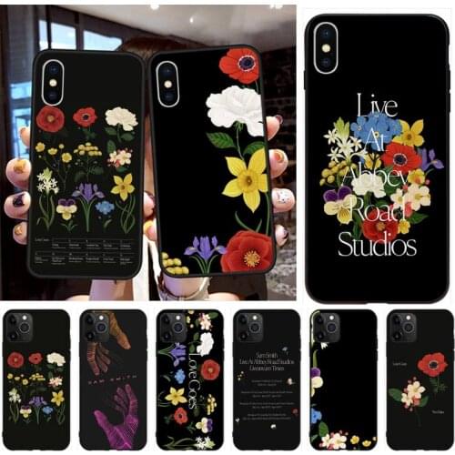 Sam smith love goes flowers Phone Cases For iphone 12 11 Pro Max Mini XS Max 8 7 6 6S Plus X 5S SE 2020 XR Cover