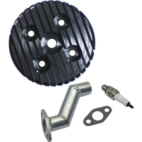 CNC Cylinder Head & Intake Manifold & Spark Plug For 80cc Motorized Bike