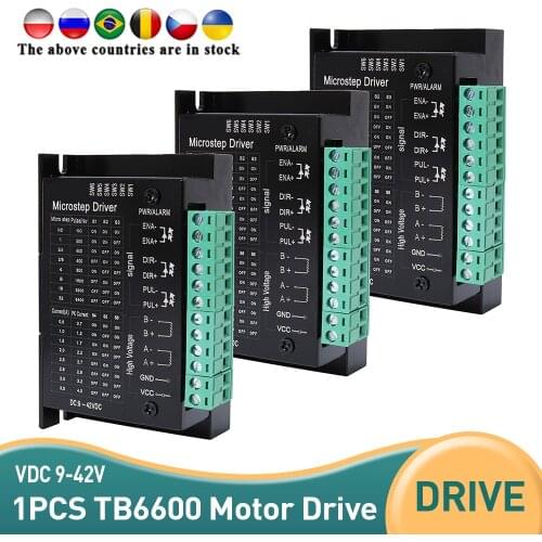 3PCS Stepper Motor Driver TB6600 upgrade s109aftg Nema 23 Nema Nema17 4A DC9-40V 1 axis Stepping Motor CNC Engraving Machine