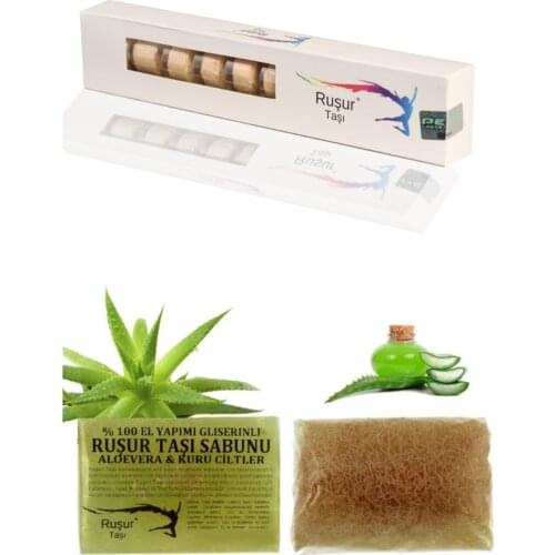 E16 1 Box Ruşur Stone And Ruşur Stone Soap Aloevera Concise Fiber 100 Handmade soap aloevera soap