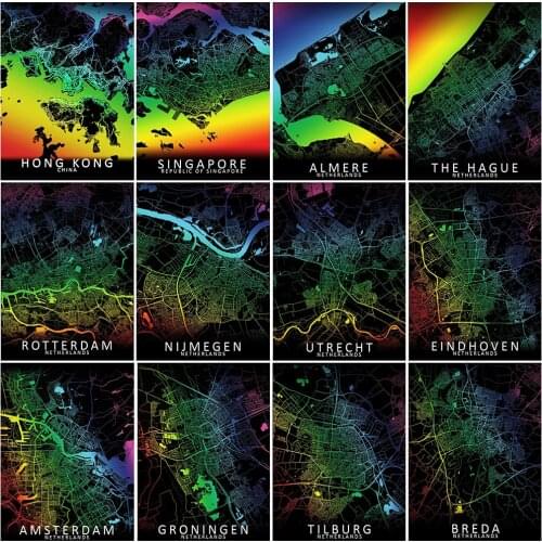 EverShine Diamond Painting City Full Square Diamond Embroidery Landscape Picture Rhinestone Cross Stitch Handmade Hobby Art