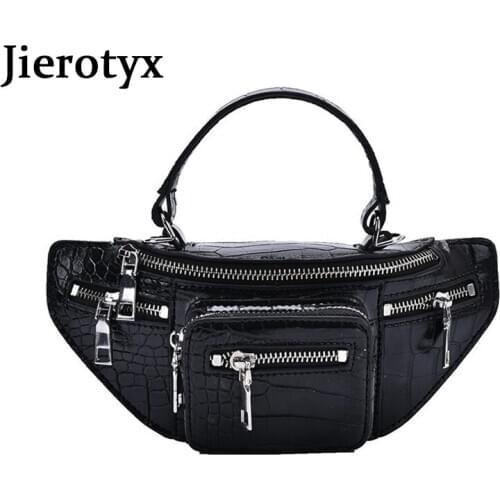 JIEROTYX Fashion Luxury Women Bags Handbags Zipper Casual Solid Leather Shoulder Bags Chic Totes Handbags Female Messenger Bags