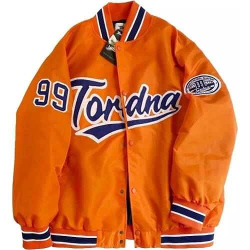 Hip Hop Baseball Varsity Jacket Men Vintage Printed Letters Harajuku Bomber Coat Single Breasted Chaquetas Streetwear Couple