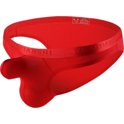 Mens Sexy Briefs Elephant Nose Bikini Gay Men Underwear Men Underpants Homme Jockstrap Briefs Male Sexy U Pouch Panties