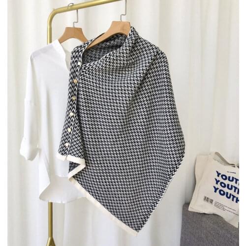 New 2020 Sale Thickened Warm Imitation Cashmere Scarf Women Bandana Pashmina Scarves Polyester Hijab Winter Button Shawl