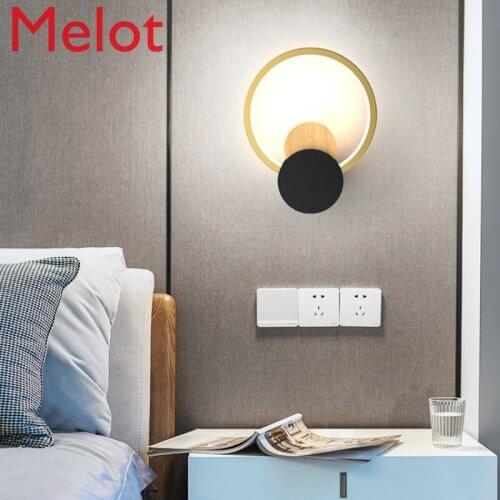 Simple Bedroom Bedside Lamp Wall Lamp Creative and Slightly Luxury Stairs Living Room Television Background Wall LED Wall Lamp