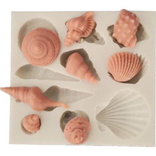 Different Shells Shape soap mold fondant cake molds soap chocolate mould for the kitchen baking