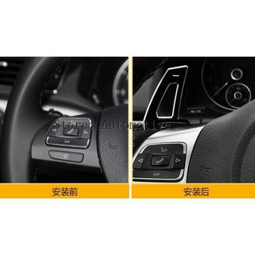 Steering Wheel Shift Paddle DSG Paddle Extension For Volkswagen Tiguan Golf 6 MK6 Jetta GTI R20 R36 CC Scirocco EOS 201220132015