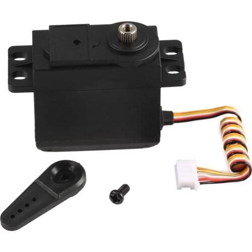 2019 Metal Gear Servo 4.8-6V for 1/10 Wltoys 10428-B2 10428-B 10428-C2 RC Car Truck Model Steering Part Accessories