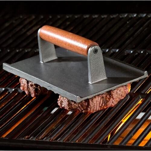 Rectangular Uncoated Square Grilling Board Hamburger Meat Press 1pcs Meat Press Pee Beef Grill Hamburger Press Meat Press Pee