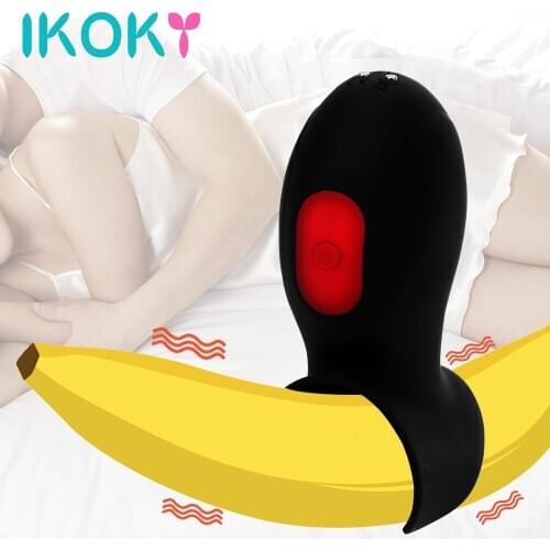 IKOKY Glans Exercise Vibrator Male Masturbator Sex Toys for Men Penis Trainer Vibrators Delay Training 9 Speeds