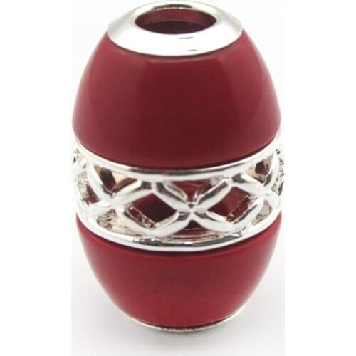 VINTAGE 925 STERLING SILVER RED CORAL PENDANT 18X13MM