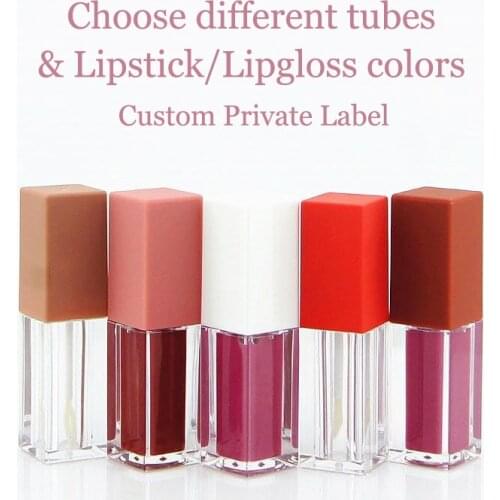 Choose Matte Liquid Lipstick Nude Lipgloss Colors Custom Private Label Pigmented Moist Velvet Waterproof Makeup Factory Vendor