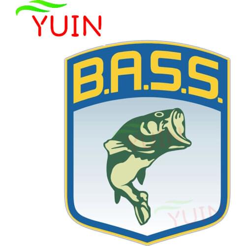 Personality Bass Fishing Fish Car Sticker Fashion Decoration PVC Motorcycle Cars Accessories Waterproof Sunscreen 13*10cm