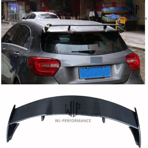 W176 Carbon Fiber Rear Spoiler Wings Car Styling For Mercedes Benz A Class A180 A200 A250 A260 A45 Edition 1 Style