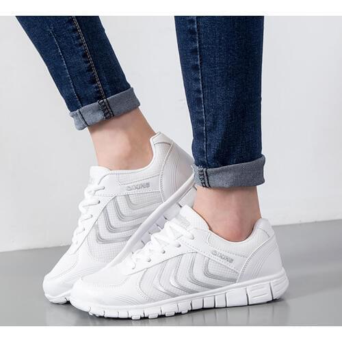 Breathable mesh sneakers women shoes flats 2021 summer autumn lace-up round toe light shoes woman sneakers zapatillas mujer