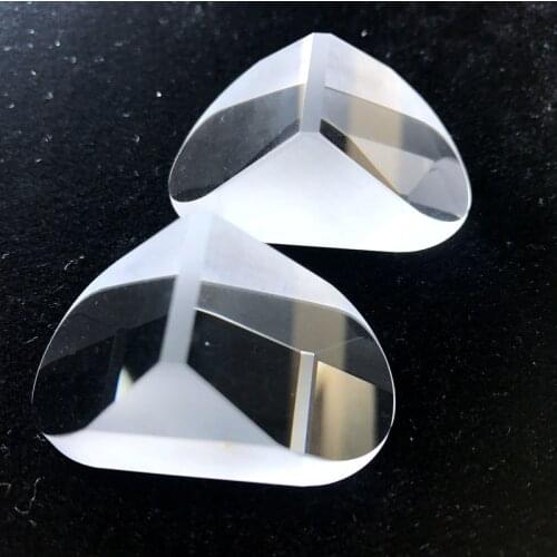 25*12.5*12mm, 44*21*22mm, 46*22.5*23mm K9 Optical Glass Prisms Triangular Right Angle Paul Prisms Lens