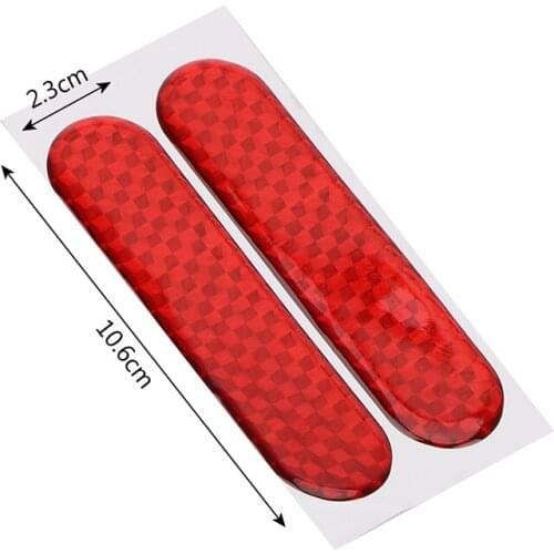 2pcs Bicycle Reflective Stickers Car Mountain Bike Reflective Stickers Strips Adhesive Tape for Bike Safety Bicycle Acce