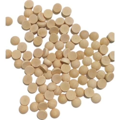 20PCS 12MM Unfinished Wood Balls Round Half Wooden Balls Wood Craft Balls Decorative for DIY Craft Christmas Ornaments