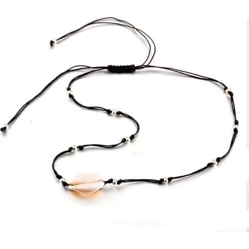 ASHMITA Cowrie Shell Choker Necklace,Natural Puka Seashell Necklace Vsco Boho Hawaiian Summer Beach Necklace Statement Unisex V