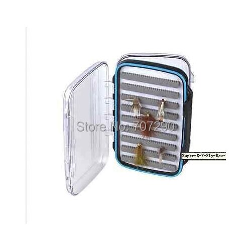 Aventik Super R & F Fly Box 18 Rowes Of Slit Foam Waterproof Clear Window 2 Side L