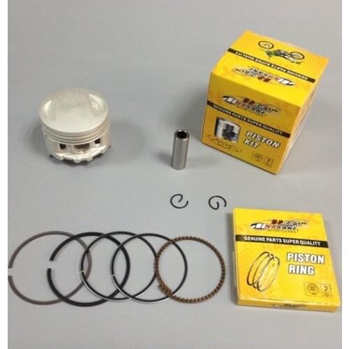 Free shipping NASAKI brands Piston 56.5mm Rings New Qianjiang Wrist Pin Kit for Honda CG 125 Haojue motorcycle piston Euro III