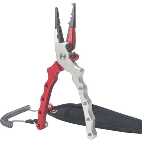 Side-cut Aluminum Alloy Roller Pliers Pick Clamp Pickup Clamp Control Fish Pliers Control Shears Fishing Tools