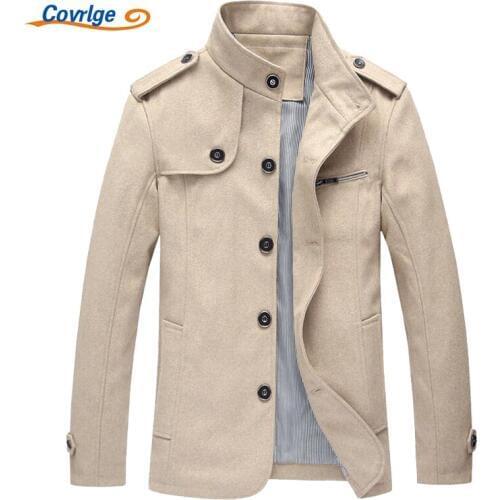 Covrlge Men's Trench Coats