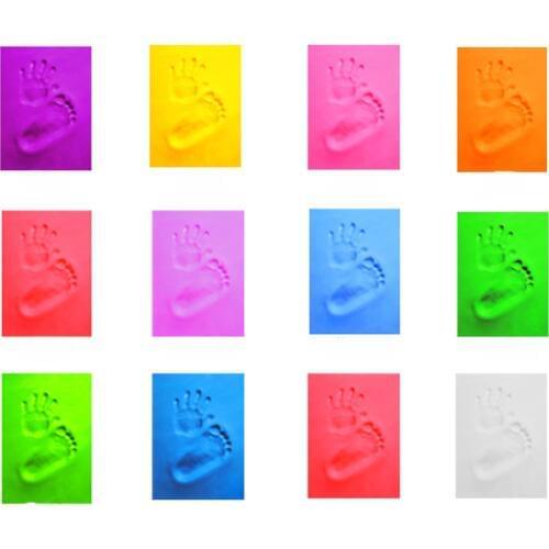 Baby Clay Handprint & Footprint Keepsake Soft Clay Baby Care Air Drying Footprint Clay Inkpad, Safe and Non-toxic, Baby Gifts