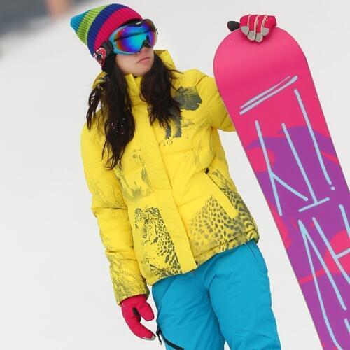 Women Ski Jacket Thermal Warm Clothing Waterproof Windproof Outdoor Wear Snowboard Jacket Hiking Camping One Piece Suit Hot