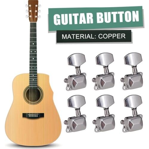 Guitar Tuning Pegs Tuner Machine Heads for Acoustic Electric Guitar Parts Machine Heads Tuners Keys Parts 6pcs