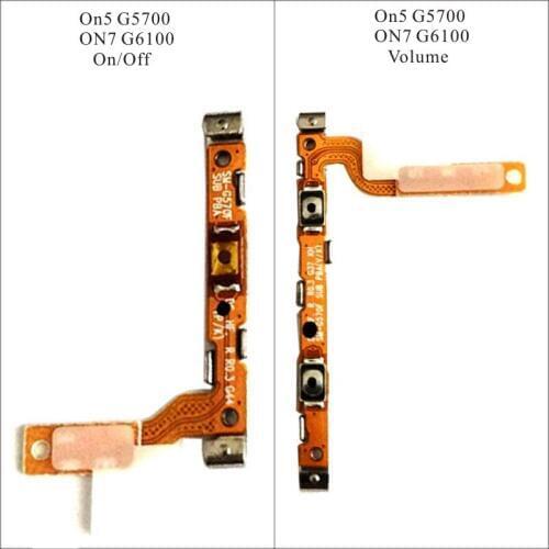 On/Off Volume Button Flex Cable For samsung Galaxy On5 G5700 ON7 G6100 Replacement Parts