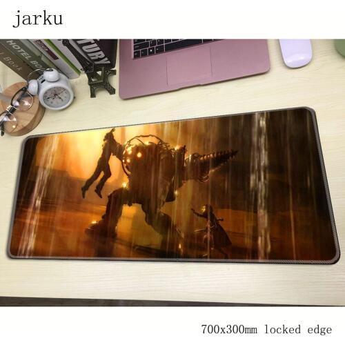 Bioshock pad mouse computador gamer mause pad 700x300X2MM padmouse big Domineering mousepad ergonomic gadget office desk mats
