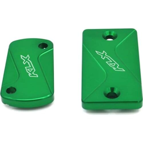 Motorcycle LId CNC Front Rear Brake Fluid Reservoir Cover For KAWASAKI KLX450R 2008-2015 KLX300R 2020 Green Black