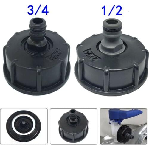 1/2'' 3/4'' IBC Tank Cap S60 X6 Adapter Garden Male Hose Connection Fuel Tank Cap Accessories 15mm Diameter IBC Tank Adapter
