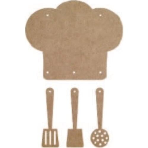 L109 Kitchen Supplies and Cook Door Ornament Mdf Signage