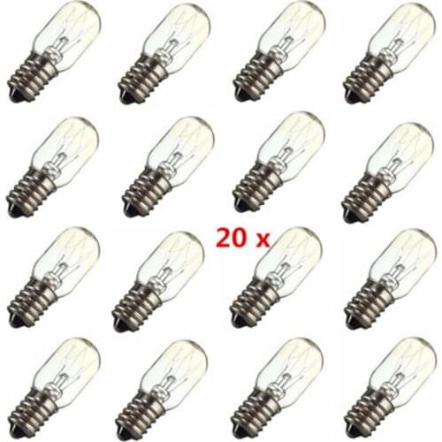 20PCS E14 15W Edison Light Bulb AC220V-240V Retro Ampoule Vintage Incandescent Bulb Edison Lamp Filament Light Bulb Decor