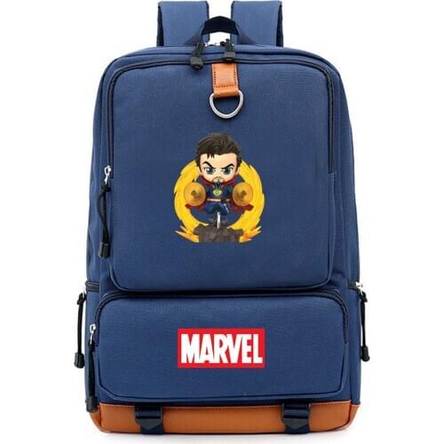 MARVEL Superhero Doctor Strange Backpack Water Repellen Student School Bag Nylon Material Mochila Laptop Bag Large Capacity