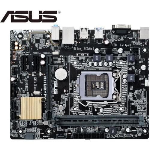 For ASUS H110M-F Motherboard LGA 1151 DDR4 USB2.0 USB3.0 HDMI H110 USED Desktop motherboard