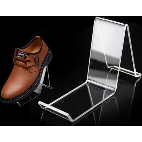 Fashion Clear Acrylic Shoe Rack Holder Simple Shoes Display Stand Shelf Wholesale SN2776