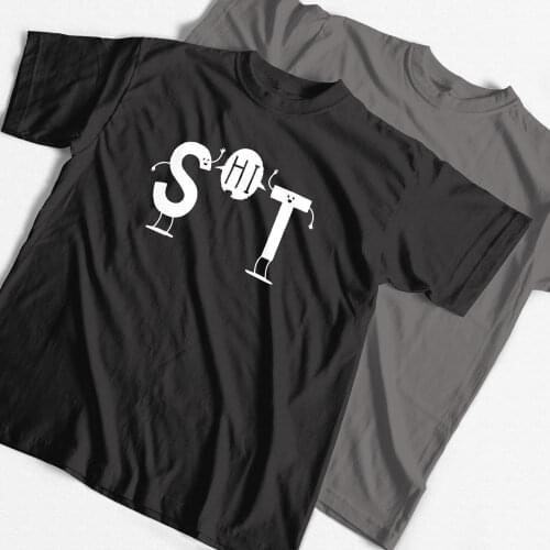 COOLIMIND FU0121A Summer Mens Short Sleeve O-Neck mens T shirt Casual street wear Tops Tee funny Print T-Shirt