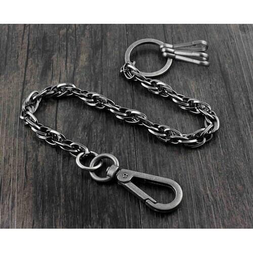 Mens Biker Punk Trucker Pants Fob Keychain Jean Wallet Chain YL-45 YL-75