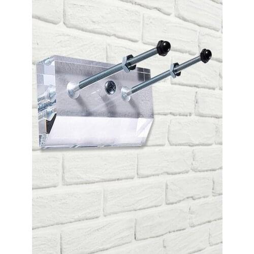 Skateboard Rack Wall Mount Indoor Skateboard Display Holder Acrylic Transparent Upper Screw Wall Hanging Scooter Display Rack