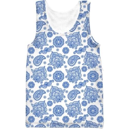 New Fashion Vest Mens 3d Print Paisley Bandana Sleeveless Men Women Custom Tank Top V6