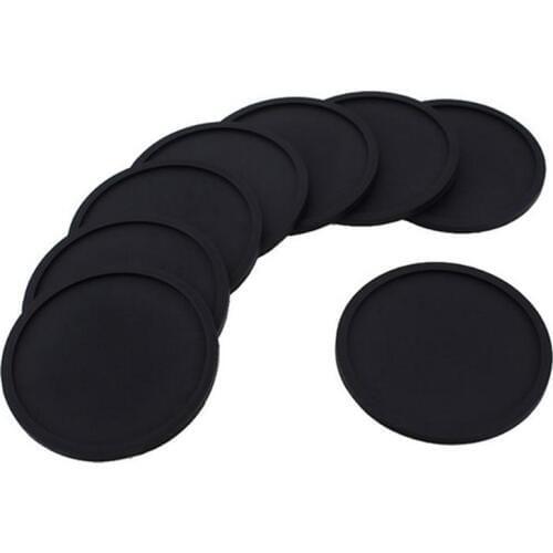 1Pc Silicone Coffee Placemat Button Coaster Drink Cup Mug Glass Beverage Holder Pad Mat Home coasters Kitchen Table Decor